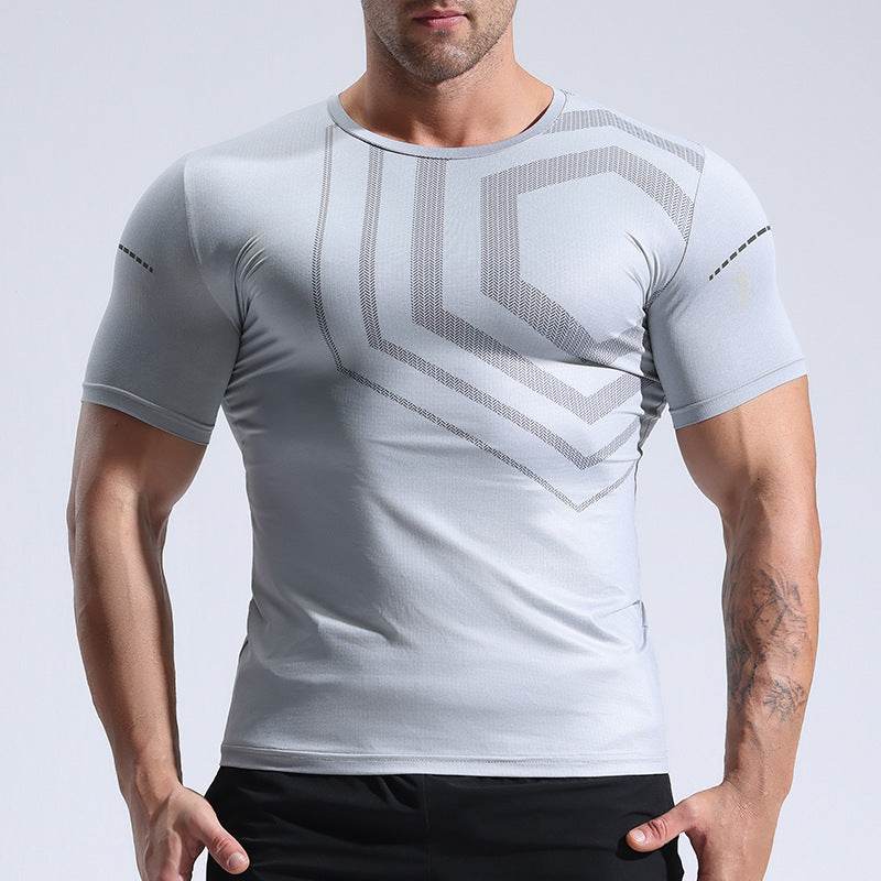 Quick-drying T-shirt Workout Clothes Summer Running Quick-drying T-shirt - Mubimart