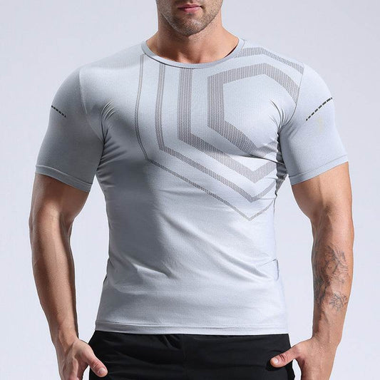 Quick-drying T-shirt Workout Clothes Summer Running Quick-drying T-shirt - Mubimart