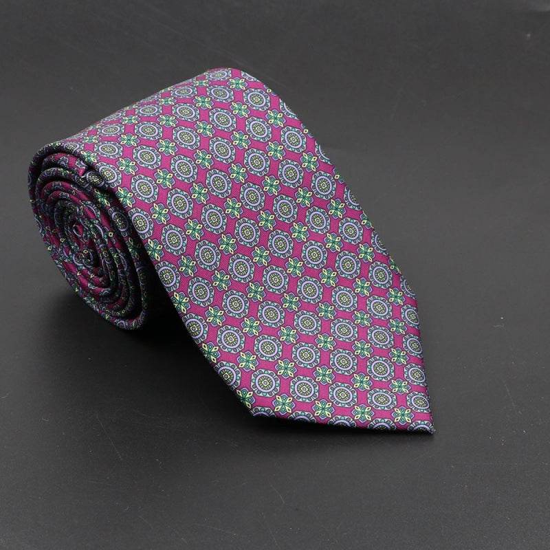 Super Soft Bohemian Silk Ties Men's Fashion 75mm Necktie - Mubimart