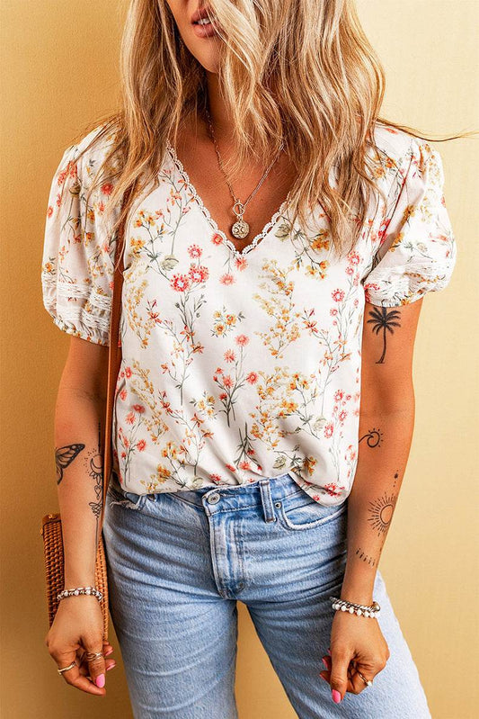 Fashion Personalized Floral T-shirt For Women - Mubimart