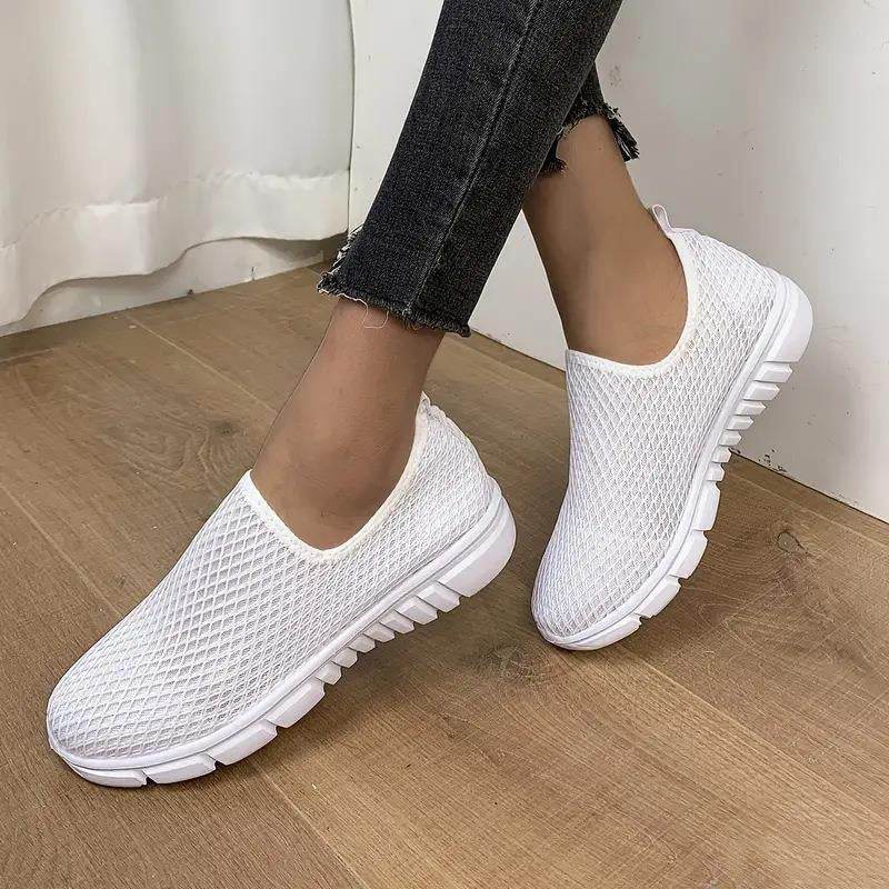 Cnady Color Sports Shoes Summer Walking Running Flats Shoes Women Sneakers - Mubimart