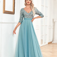 Fashion Elegant Prom Evening Dress - Mubimart - Plus Size Prom Dress 