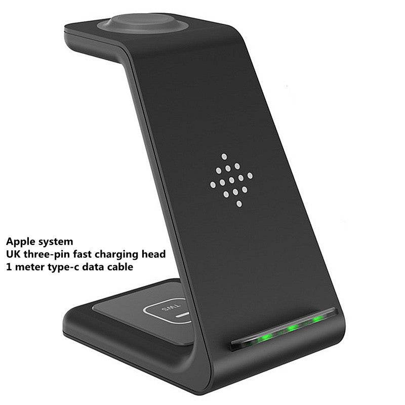 3 In 1 Fast Charging Station Wireless Charger Stand Wireless Quick Charge Dock For Phone Holder - Mubimart