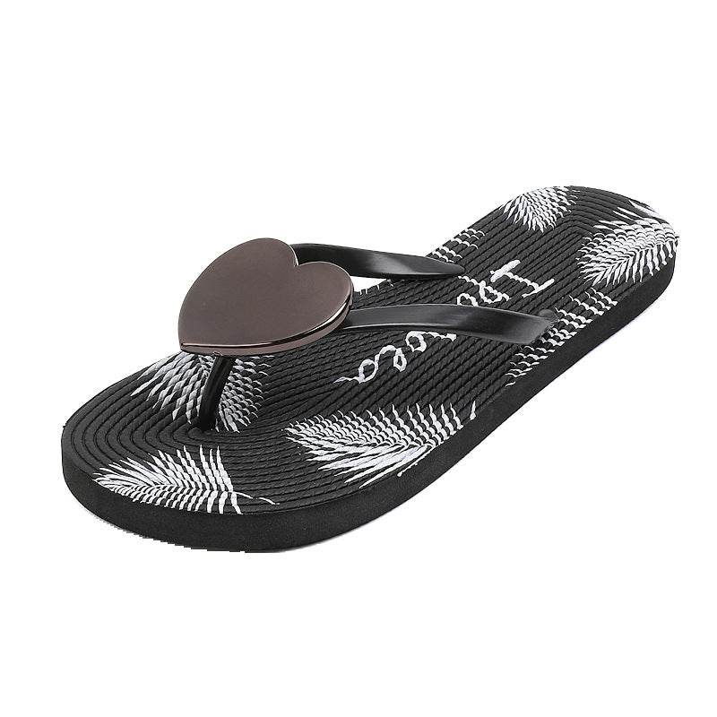 Love Flip Flops Women's Flip Flops Beach Shoes - Mubimart