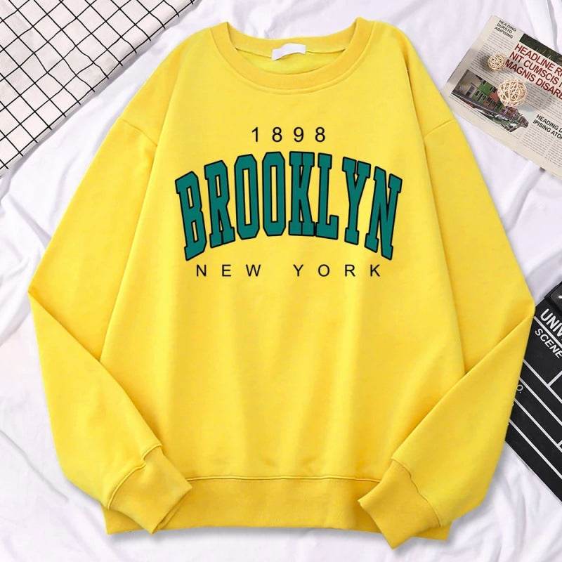 Autumn Kawaii Womens Sweatshirts 1898 Brooklyn - Mubimart