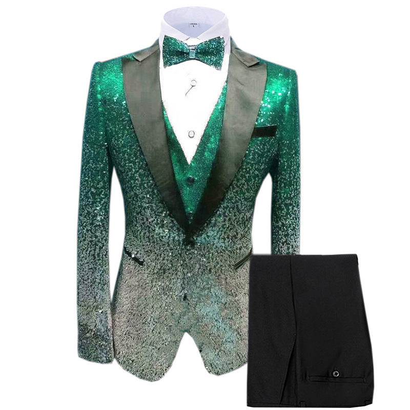 Three-piece Stage Suit For Men - Mubimart