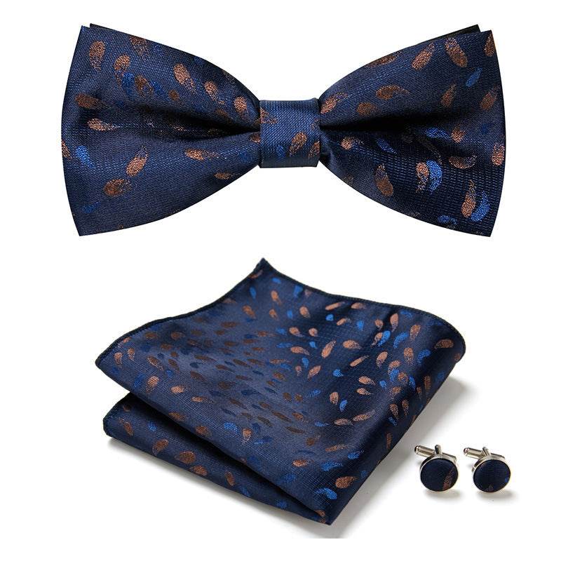 Three Piece Set Of Stylish Bow Ties - Mubimart