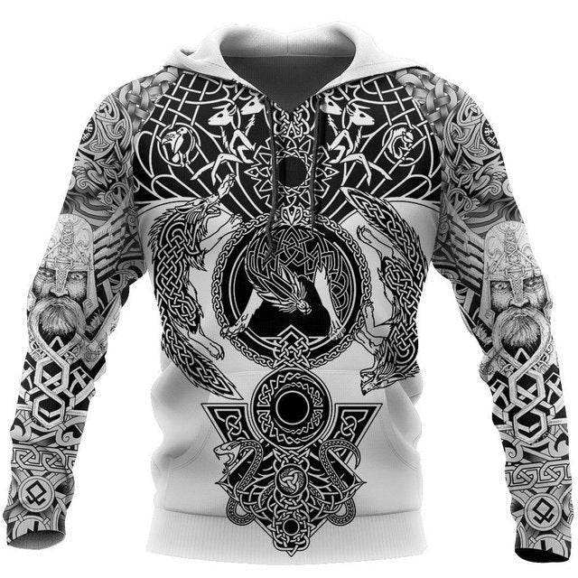 Hoodies For Men Cool Animal Print Street Trend - Mubimart