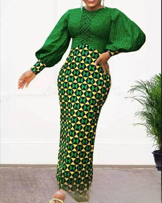 Cinched Bodycon Long Sleeve Dress - Mubimart