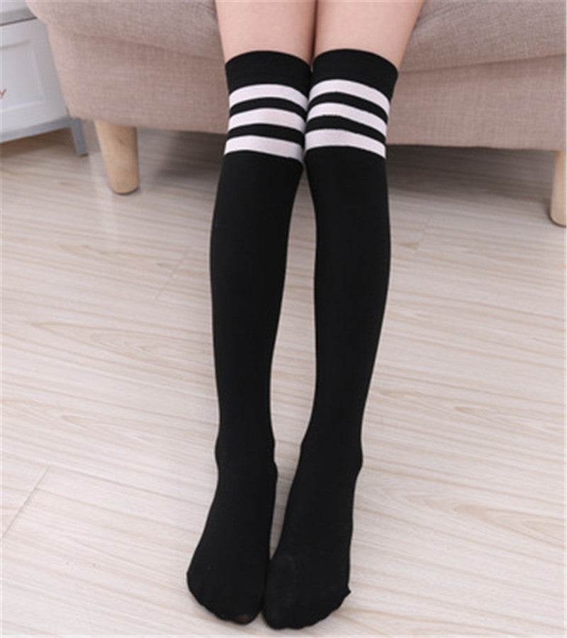 Student Socks Girls Over The Knee Socks Stockings - Mubimart