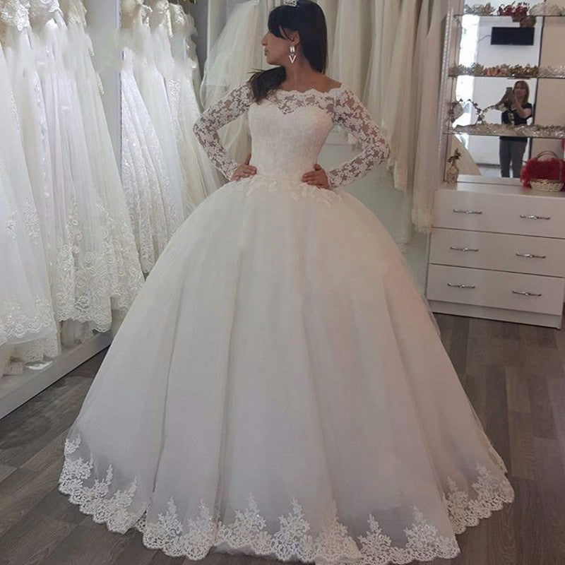 Elegant Ladies Custom Wedding Gown Bridal Dresses - Mubimart - Bridal Dress 