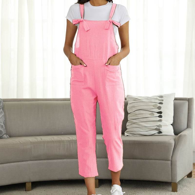 New Hot Sell Casual Plus Size Suspender Jumpsuit - Mubimart