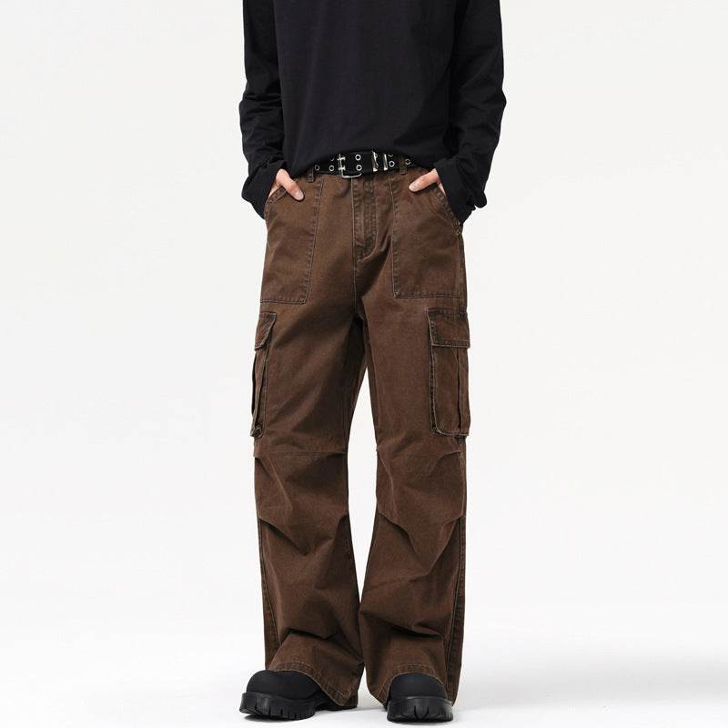 Maillard Retro Multi-pocket Cargo Pants Men And Women - Mubimart