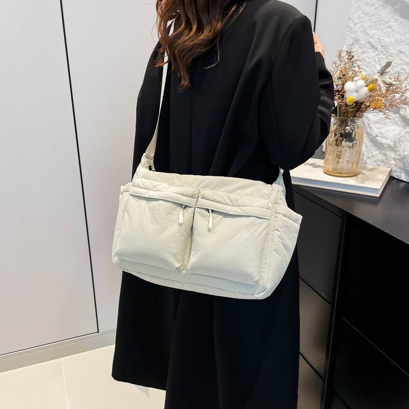 Large Capacity Cotton Jacket Casual Satchel - Mubimart