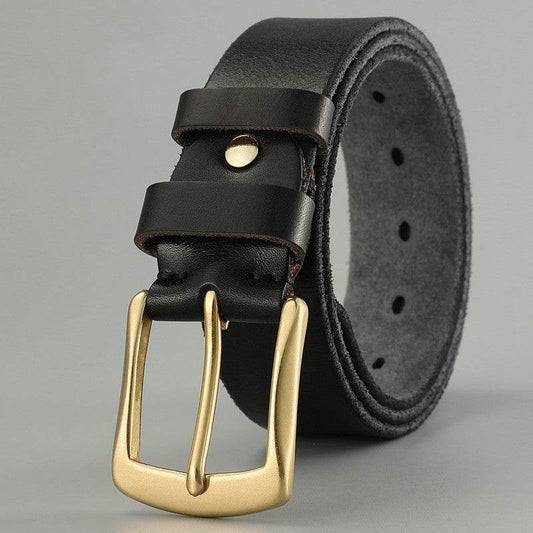 Handmade Casual Trend Men's Belts Cowhide - Mubimart