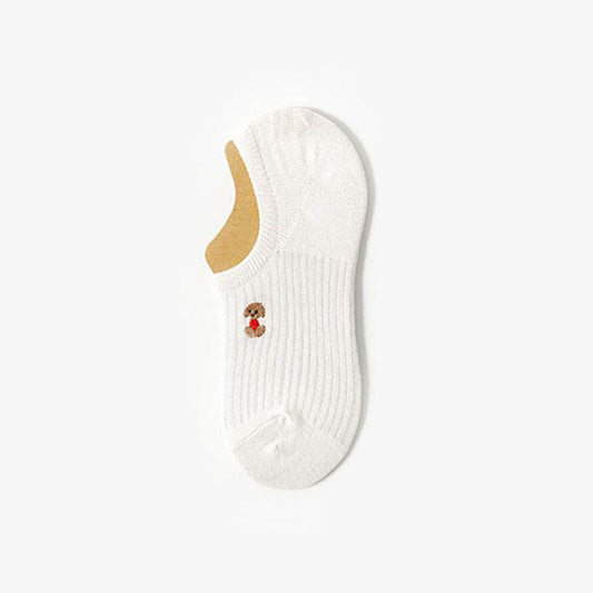 Female Cotton Summer Cute Japanese Tide Low-top Short Socks - Mubimart