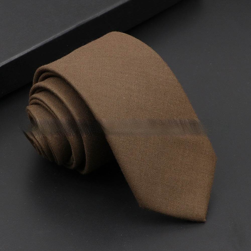 Artificial Woolen Necktie Korean Casual Accessories - Mubimart