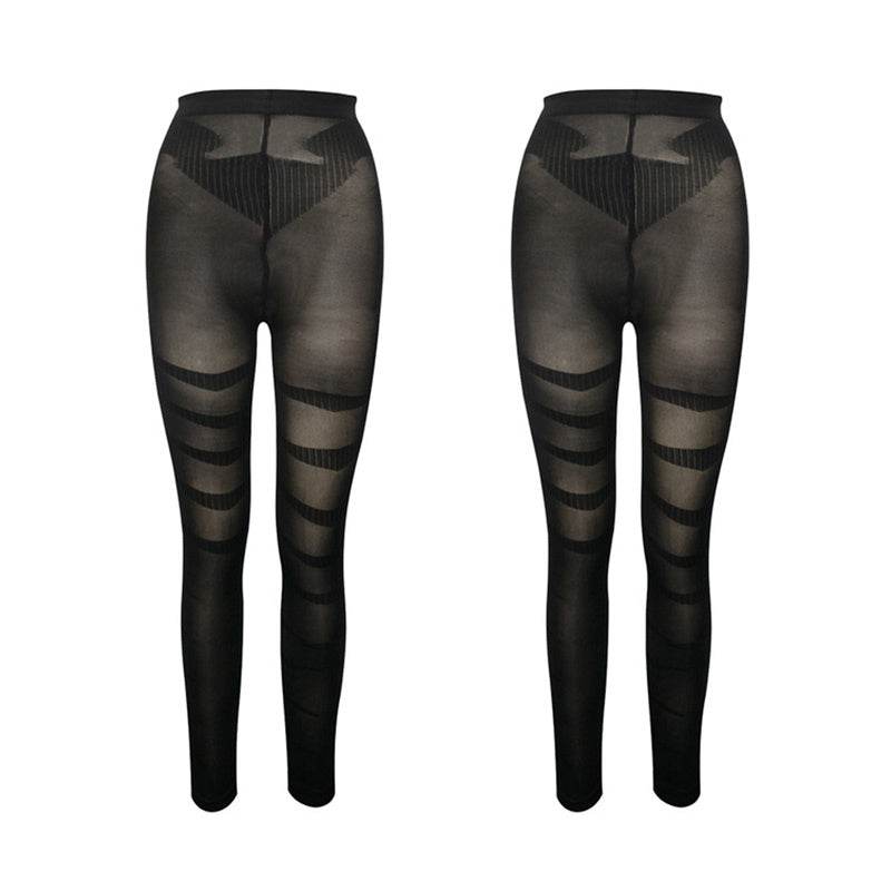 Women High Waist Leggings Shaper Tight Pants Shaping Panties - Mubimart