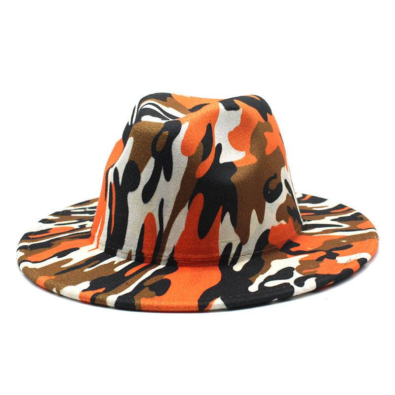 Striped Soft Woolen Hat Men's Fedora Hat - Mubimart