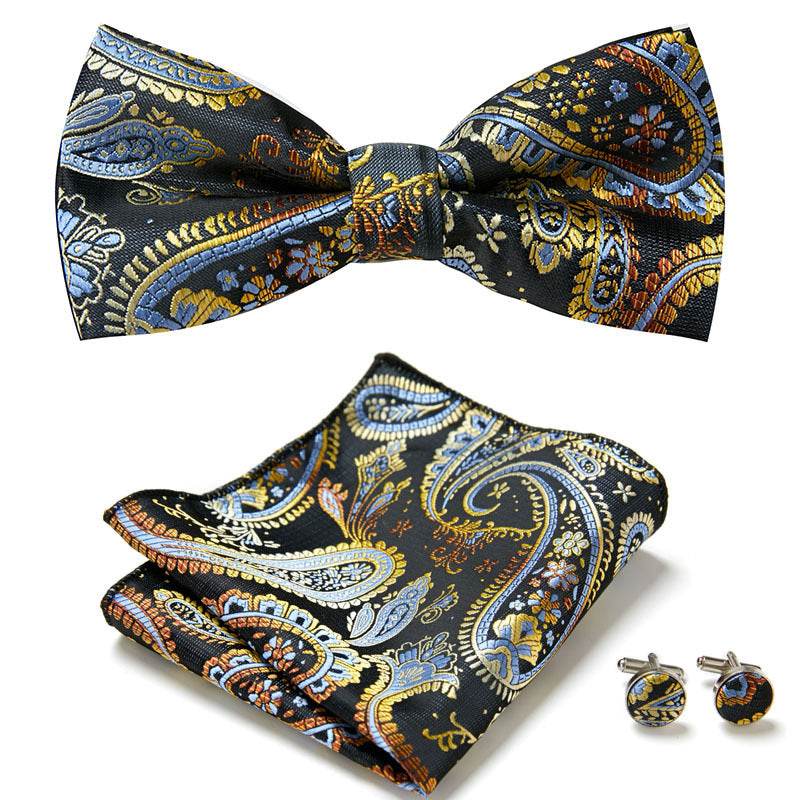 Three Piece Set Of Stylish Bow Ties - Mubimart