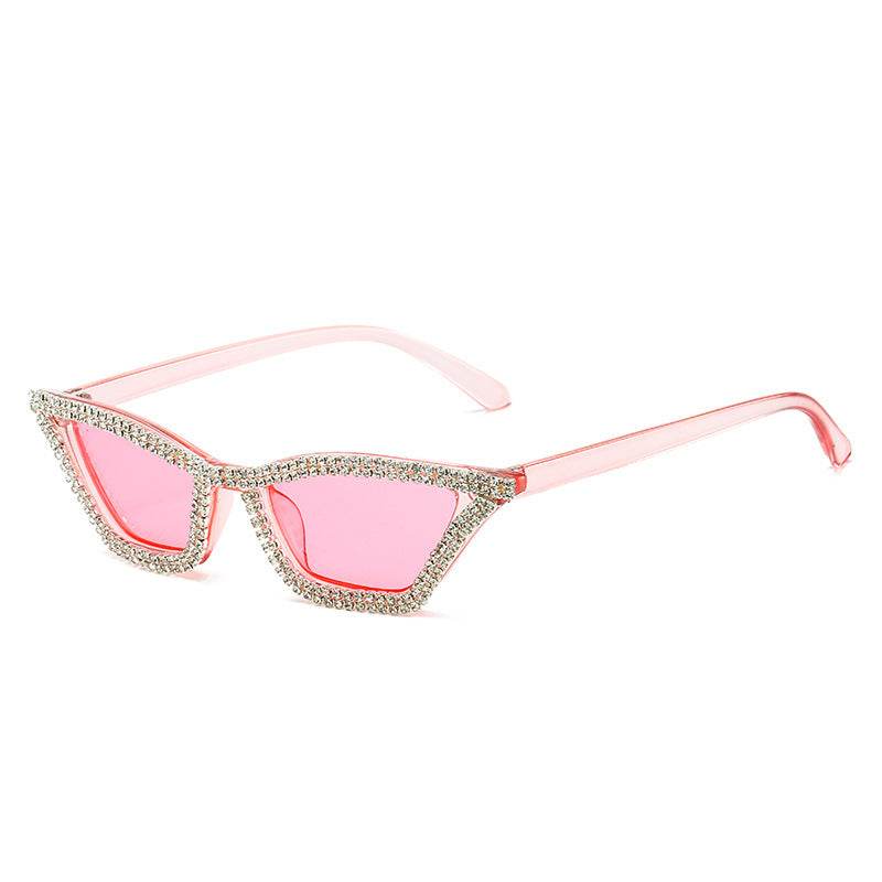 Classic Cat Eye Diamond Sunglasses Handmade Diamond - Mubimart