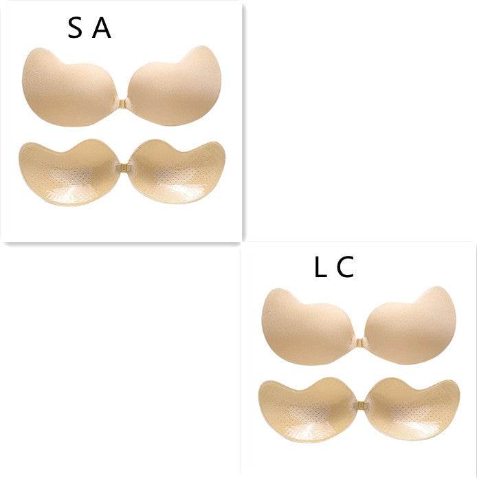 Invisible Push Up Bra Backless Strapless Bra Seamless Front Closure Bralette Underwear - Mubimart