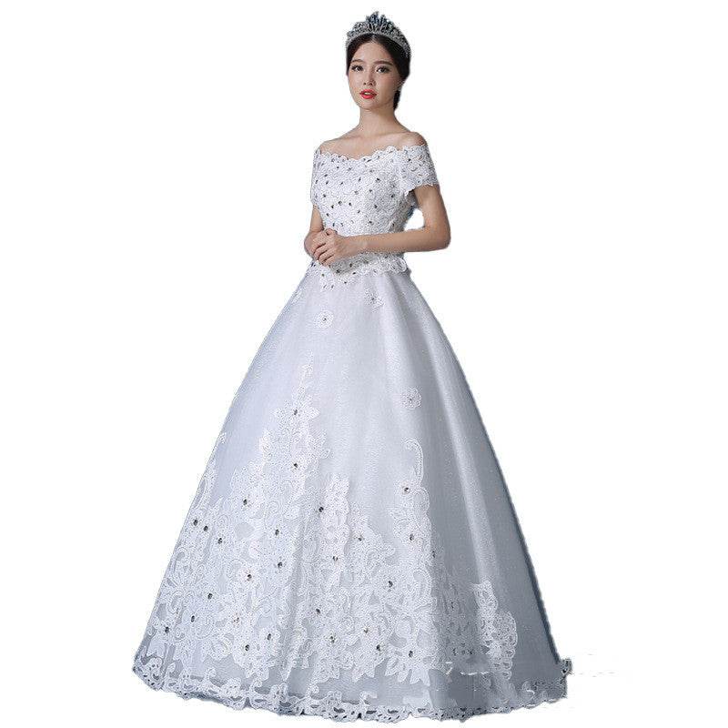 Qidi Studio Wholesale High-end One-shoulder Wedding Dresses - Mubimart