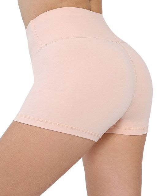 Workout Shorts For Women Seamless Biker Short Pants Black - Mubimart