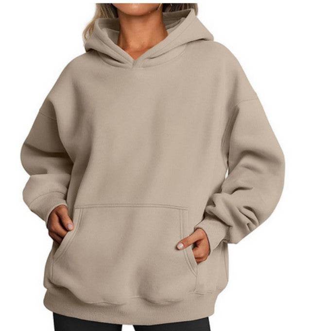 Women's Oversized Hoodies Fleece Loose Sweatshirts With Pocket Long Sleeve Pullover Hoodies Sweaters Winter Fall Outfits Sports Clothes - Mubimart