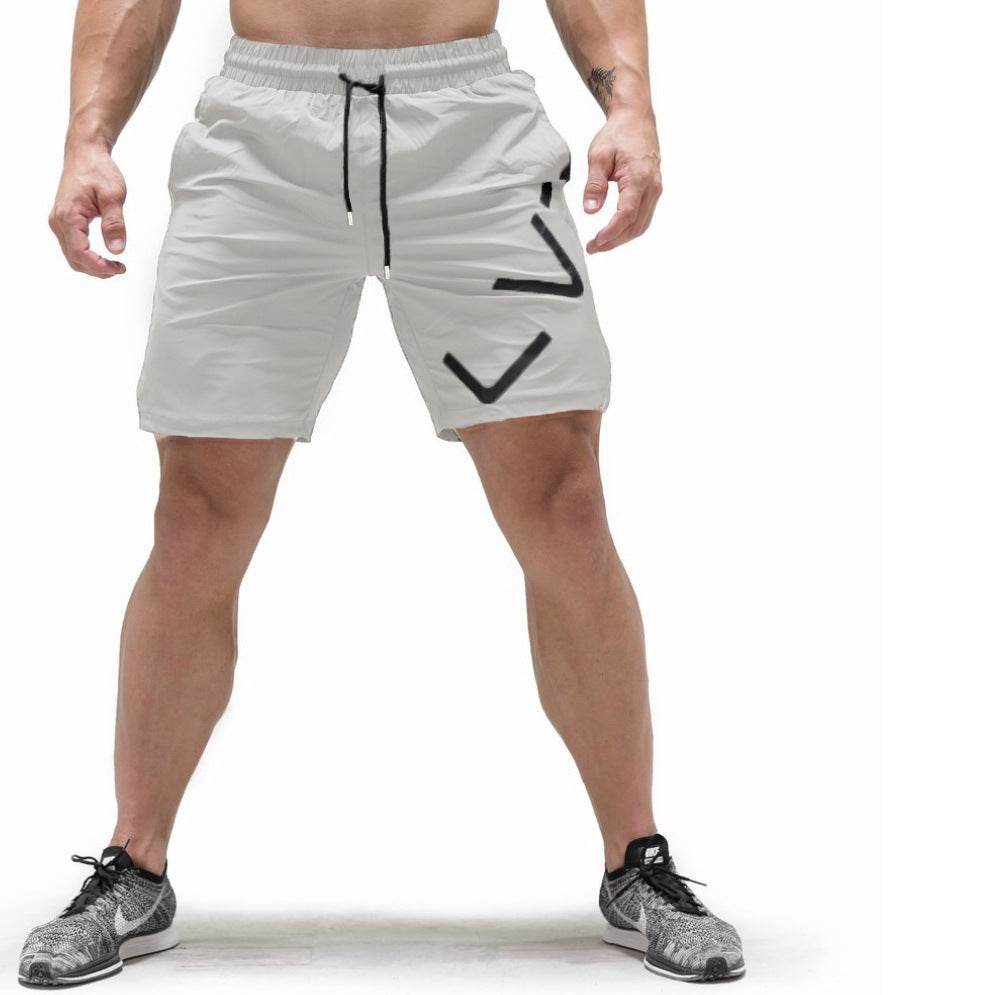 Men's Athleisure Cotton Stretch Workout Loose Shorts - Mubimart
