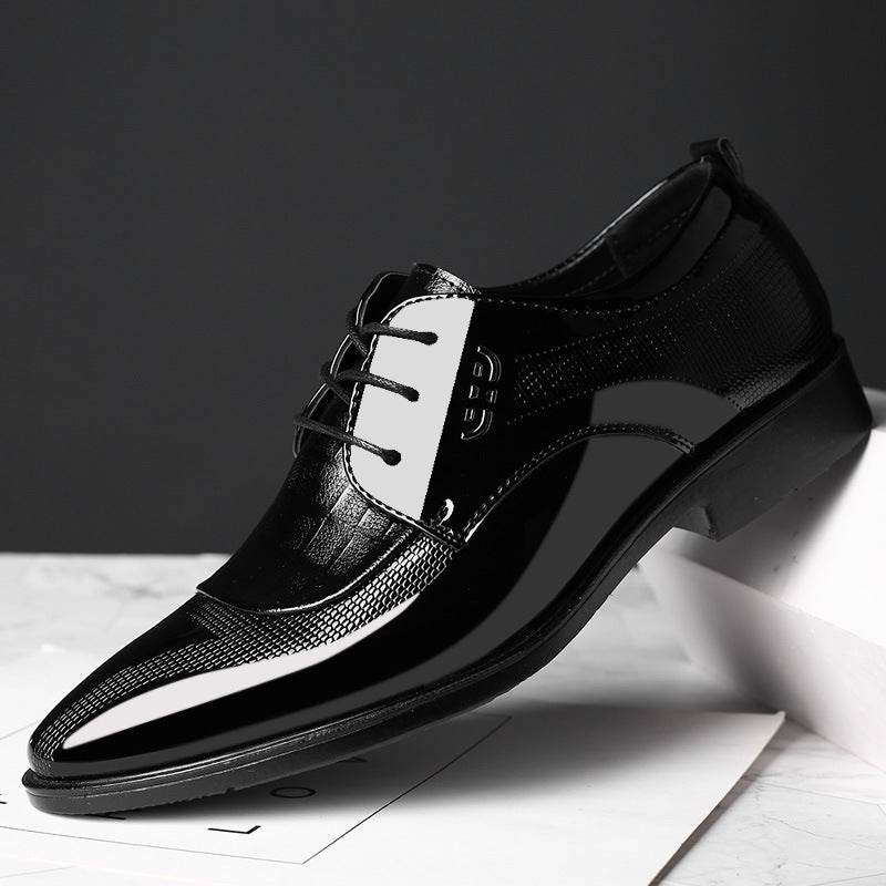New Business Dress Shoes Large Size Shoes Men's Laces - Mubimart