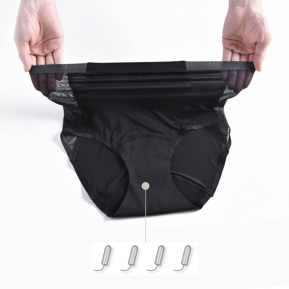 Four-layer Leak-proof Absorbent High Waist Mesh Physiological Underwear - Mubimart