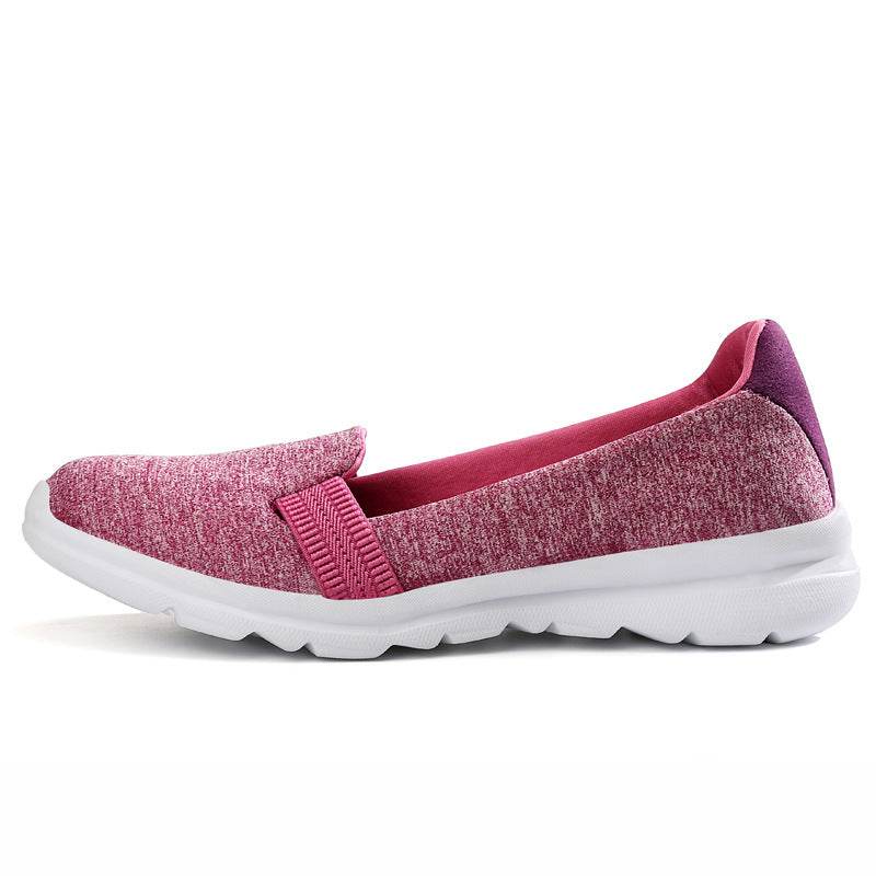 Soft Mesh Shoes Breathable Slip On Lazy Shoes Loafers Women - Mubimart