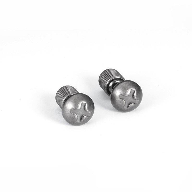 Personalized Retro Cross Screw Earrings Tide Men And Women - Mubimart