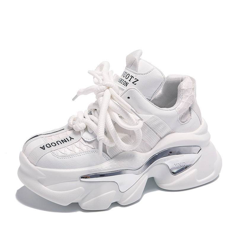 All-matching Platform Height Increasing Shoes Casual Sneaker Women - Mubimart
