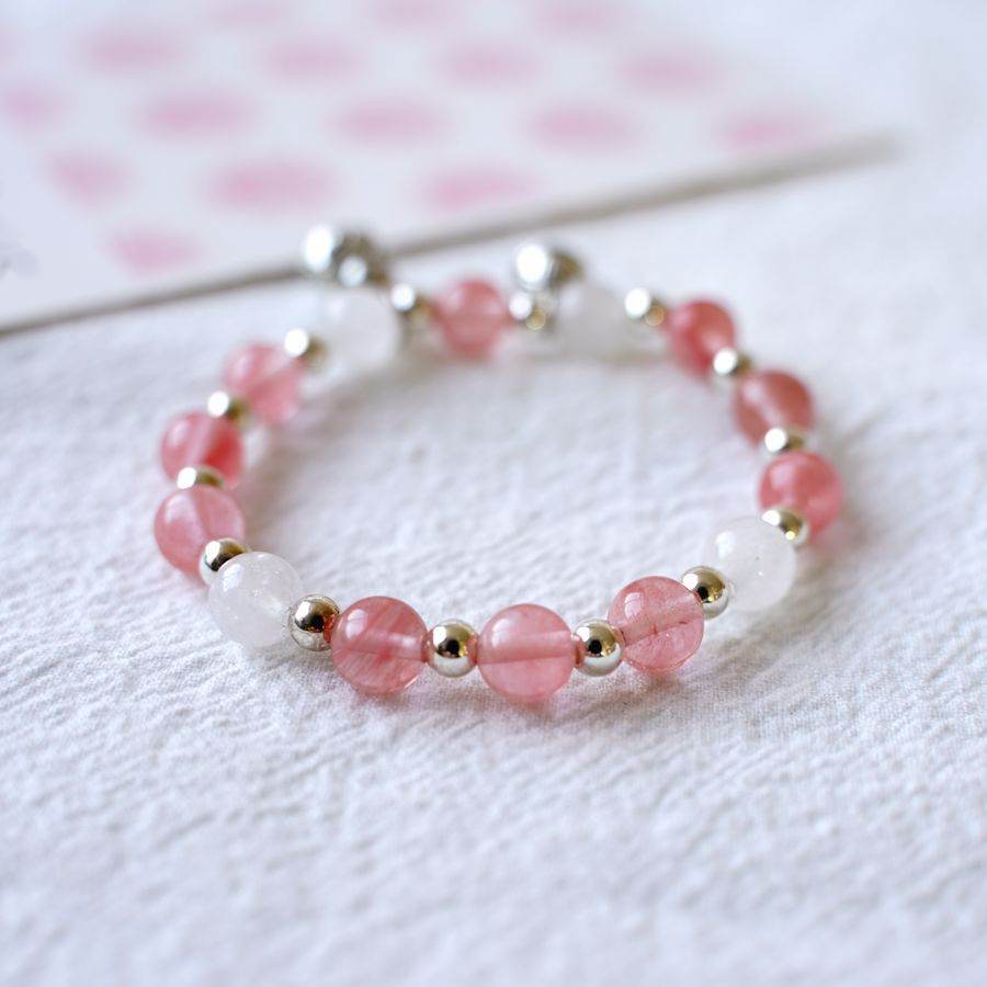 Japanese Style Lucky Cat Crystal Beaded Bracelet Women - Mubimart