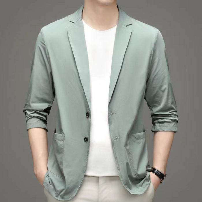 Men's Fashionable Lightweight Business Blazer - Mubimart