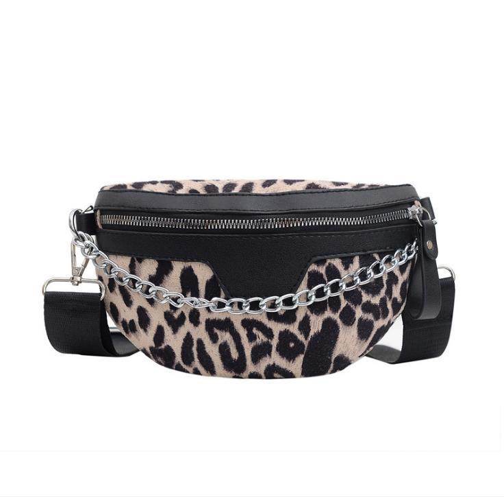 Lady Leopard Print Fanny Pack Europe And America - Mubimart