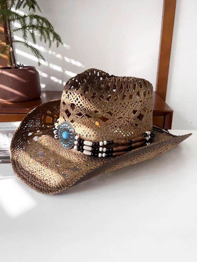 Summer Outdoor Ethnic Style Fedora Hat West - Mubimart