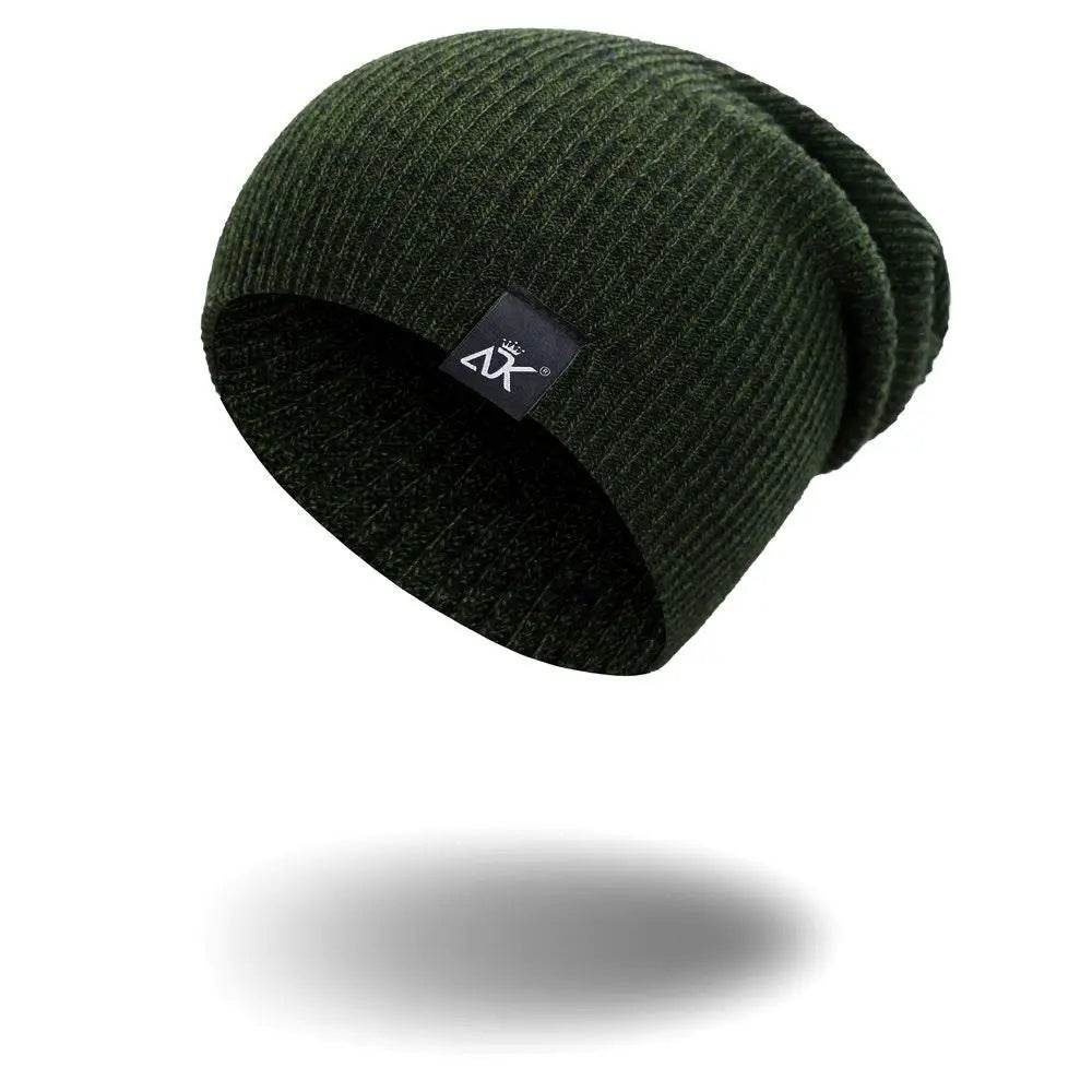 Unisex Fashionable Knitted Beanie, Winter Wool Elastic Hat For Outdoor Cycling, Camping, Travel Winter Beanie Hat Acrylic Knit Hats For Men Women - Mubimart