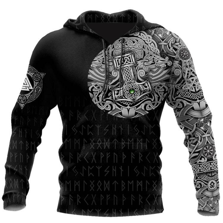 Hoodies For Men Cool Animal Print Street Trend - Mubimart