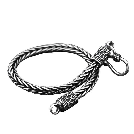 Vintage Braided Keel Bracelet Men - Mubimart