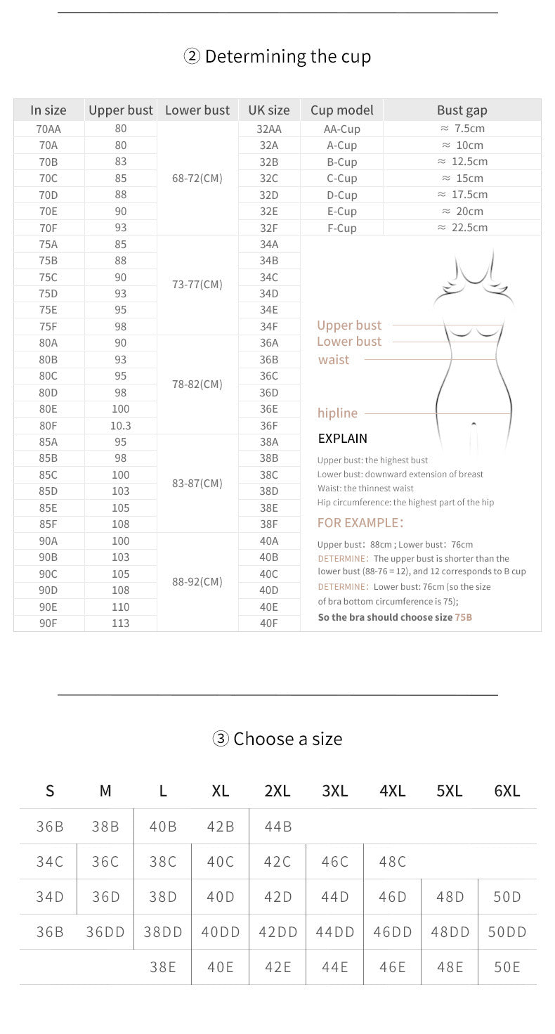 Lace Steel Ring Plus Size Women's Bra - Mubimart -  