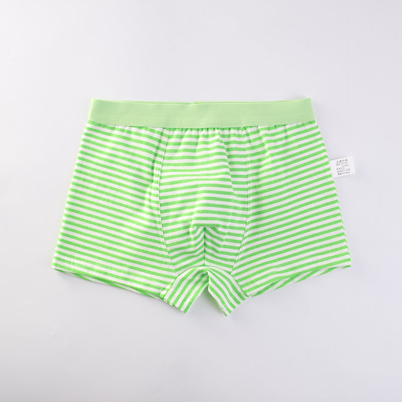 Class A Cotton Boxer Stripe Boxer Children's Briefs