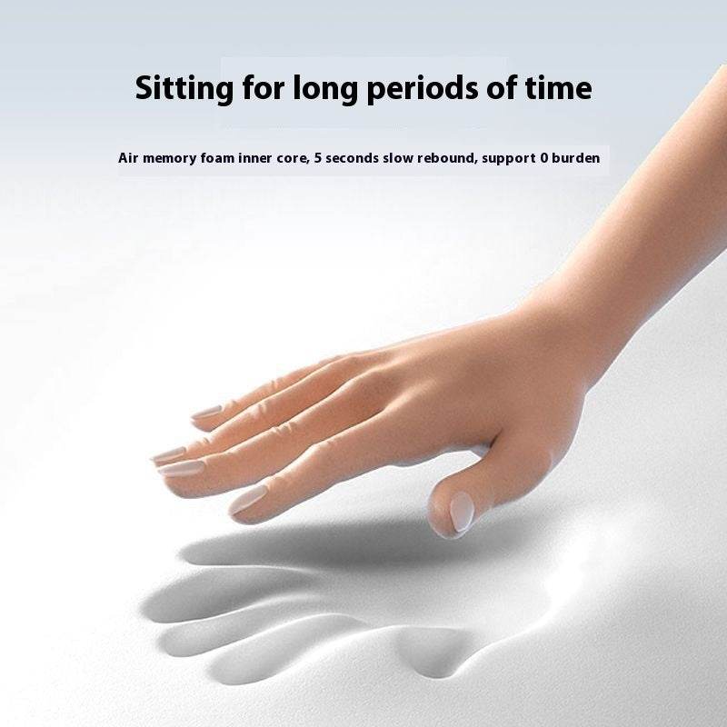 Cushion Office Chair Cushion Long-sitting Artifact Thickened Non-collapse Memory Foam Seat Cushion Ice Silk Breathable Men Seat Cushion - Mubimart
