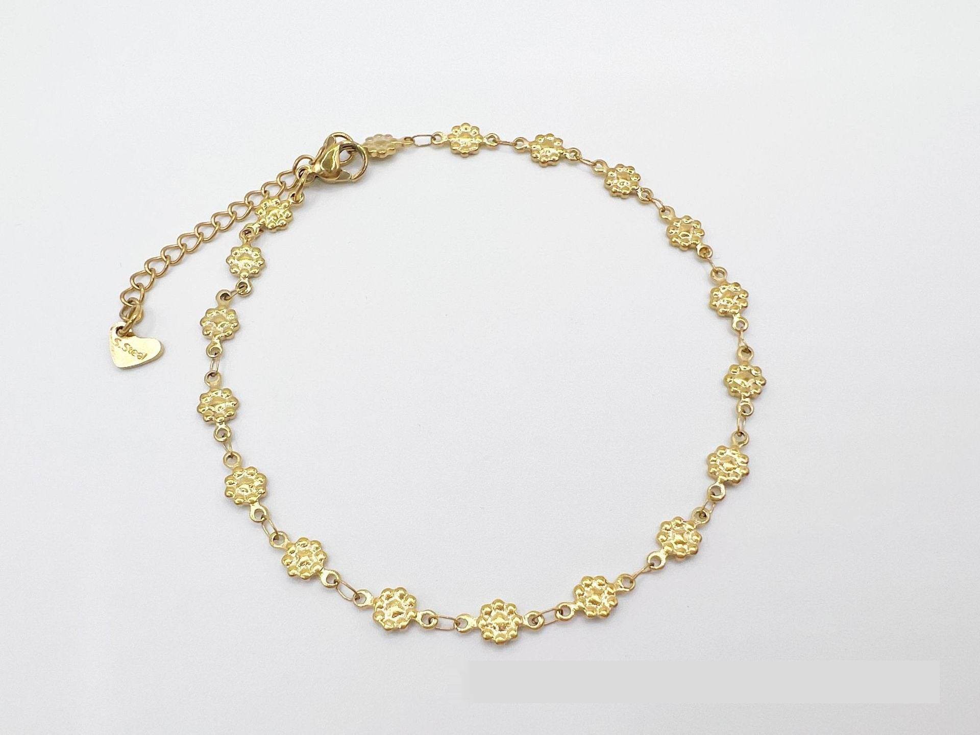 Simple Niche European And American Style Stainless Steel Anklets - Mubimart