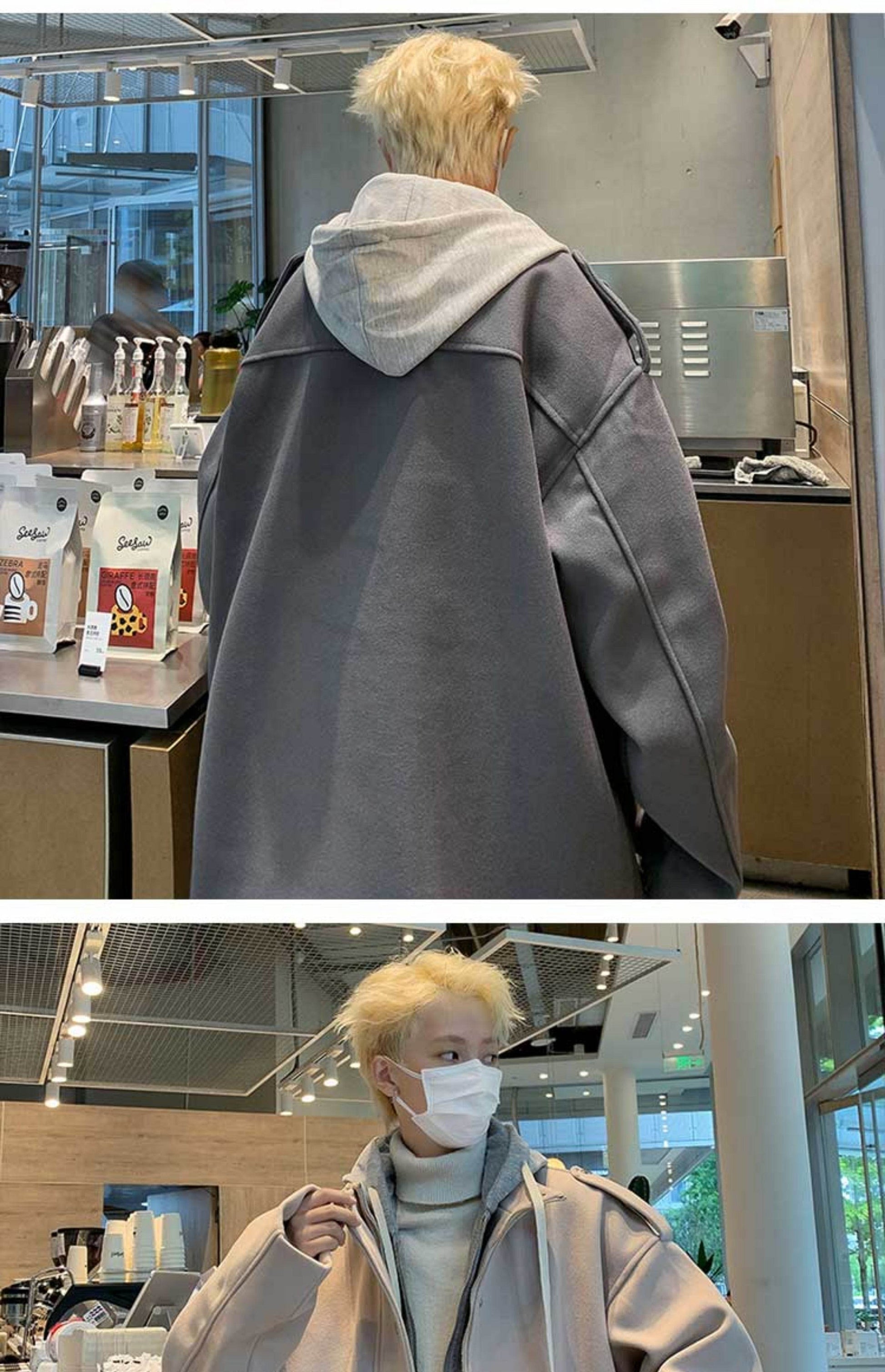 Autumn And Winter Woolen Coats For Men - Mubimart