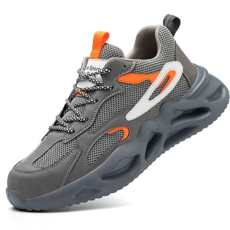 Breathable Mesh Lightweight Steel Toe Cap Safety Shoes - Mubimart