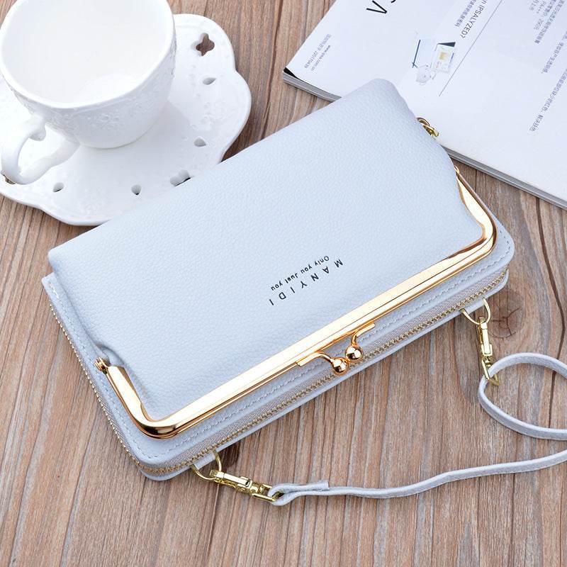 Lock Crossbody Bags Women Shoulder Bag Clutch Ladies Mobile Phone Bag Purse Handbag - Mubimart