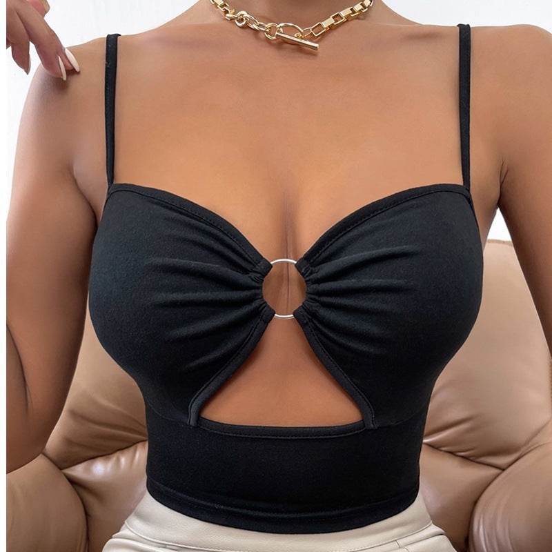 Women's Camisole Camouflage Navel Top - Mubimart